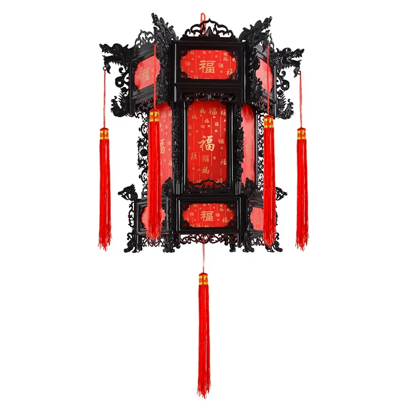Chinese Antique Palace Lantern Hexagonal Riding Lantern New Year Relocation Spring Festival Chandelier Restauran Decoration 5