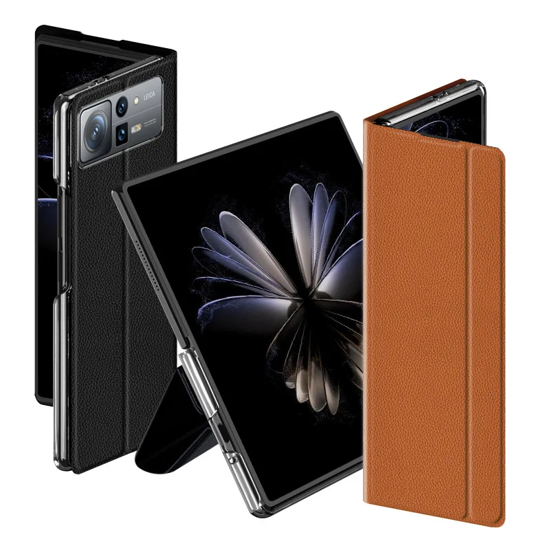 Ultra-Thin Sleep Mode Leather Case - Fashionable Anti-Knock Stand Cover