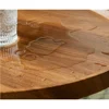 Wooden Walnut Coffee Table Rustic Coffee Table Mid-Century Modern Sofa Table Nesting Tables Center Table(100cm) 3