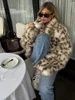 Solid Color Plush Women's Coat Fashion Fluffy Faux Fur Jacket  Long Sleeve Warm Cardigan Coat 2024 Lady Winter Street Outerwear 1