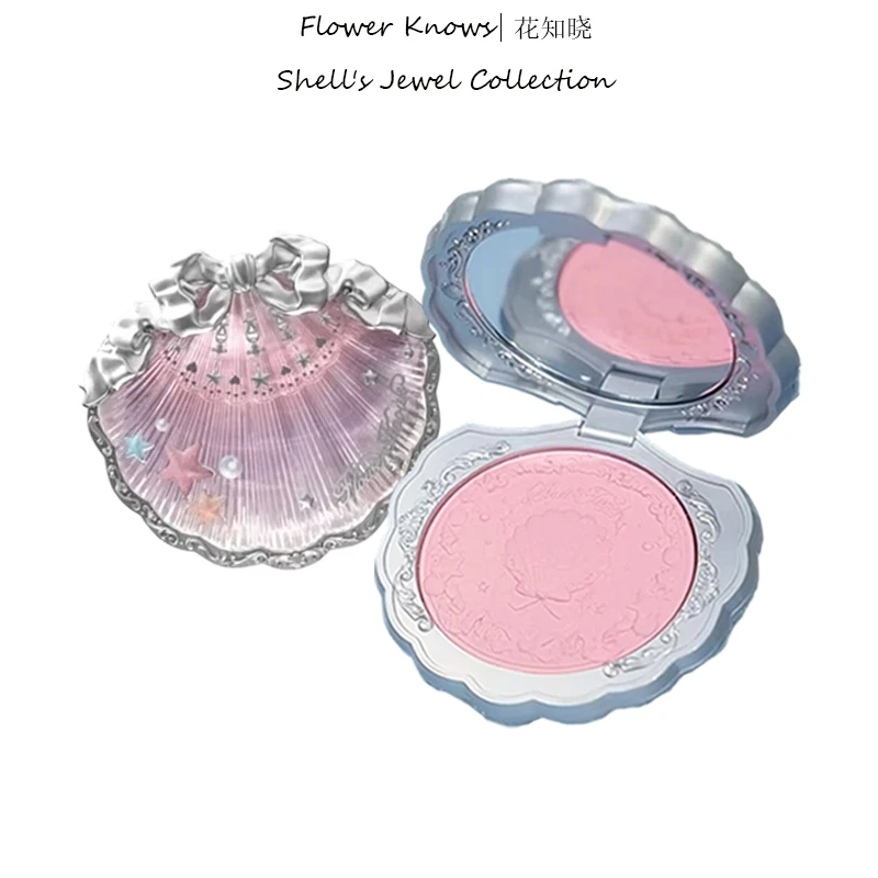 Flower Knows Shell's Jewel Collection Embossed Blush Matte Powder Satin ...