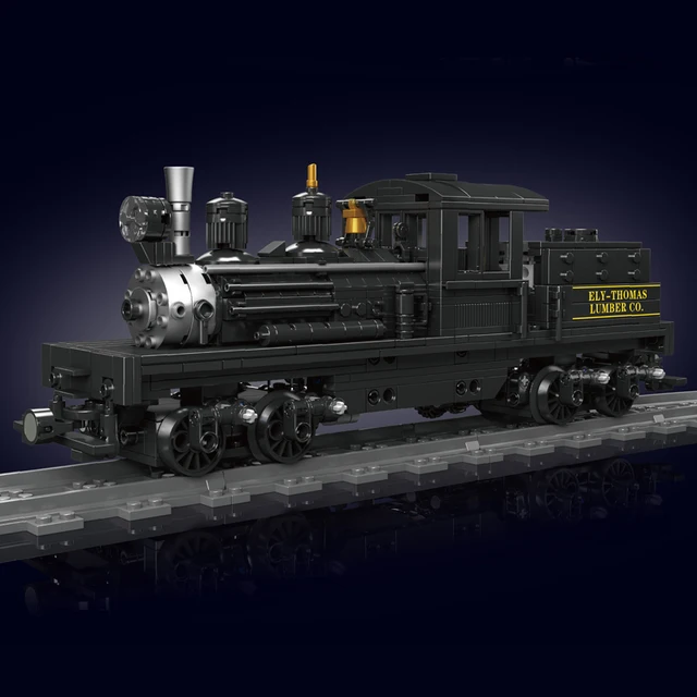 Mould King 12032 Technical Train Toys The RC Shay-Type Steam Locomotive Building Block Assembly Car Brick Kids Christmas Gift