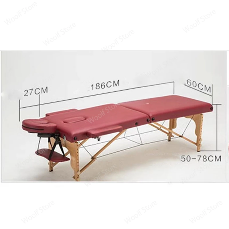 Description Picture 2 of itemProfessional carry on massage beauty bed, folding massage tattoo SPA bed, custom beauty salon, thickening treatment table