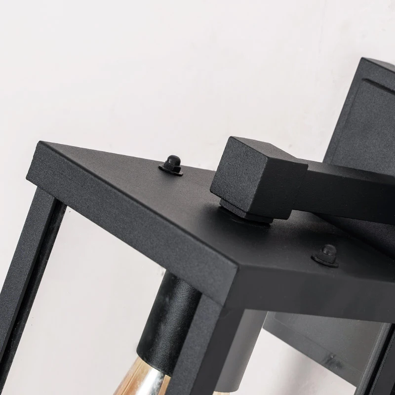 Square Aluminum Wall Lamp E27 Corridor Yard Wall Decoration Background Lamp Balcony Gate Outdoor wall light outdoor porch light