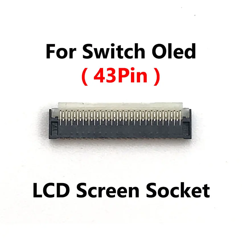 JCD 29/31/41/43/53 핀 FPC 암 소켓 마더 보드 LCD 디스플레이 화면 스위치 NS Lite OLED 용 플렉스 케이블 클립 리본 커넥터