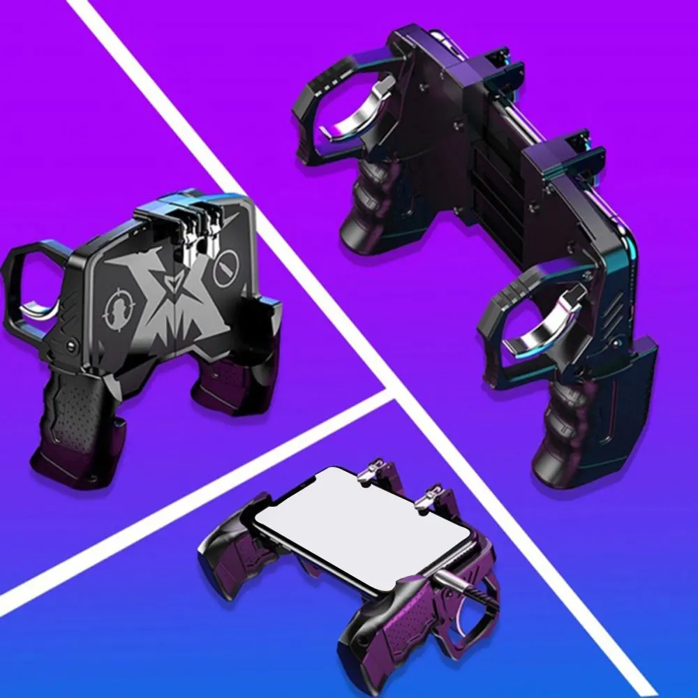 Wireless Mobile Game Controller Joystick Trigger Gamepad for Shooting Games Compatible with iOS and Android Smartphones - 6