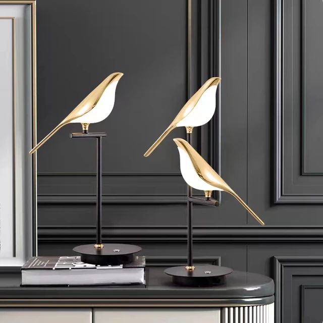 Bird Desk Lamp, Led Table Lamp, Home Luminaire