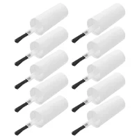 10pcs Nail Polish Brush Replacement Kit Empty Nail Polish Bottle Caps with Brushes DIY Manicure Tools for Gel Liquid and Dip Pow 2