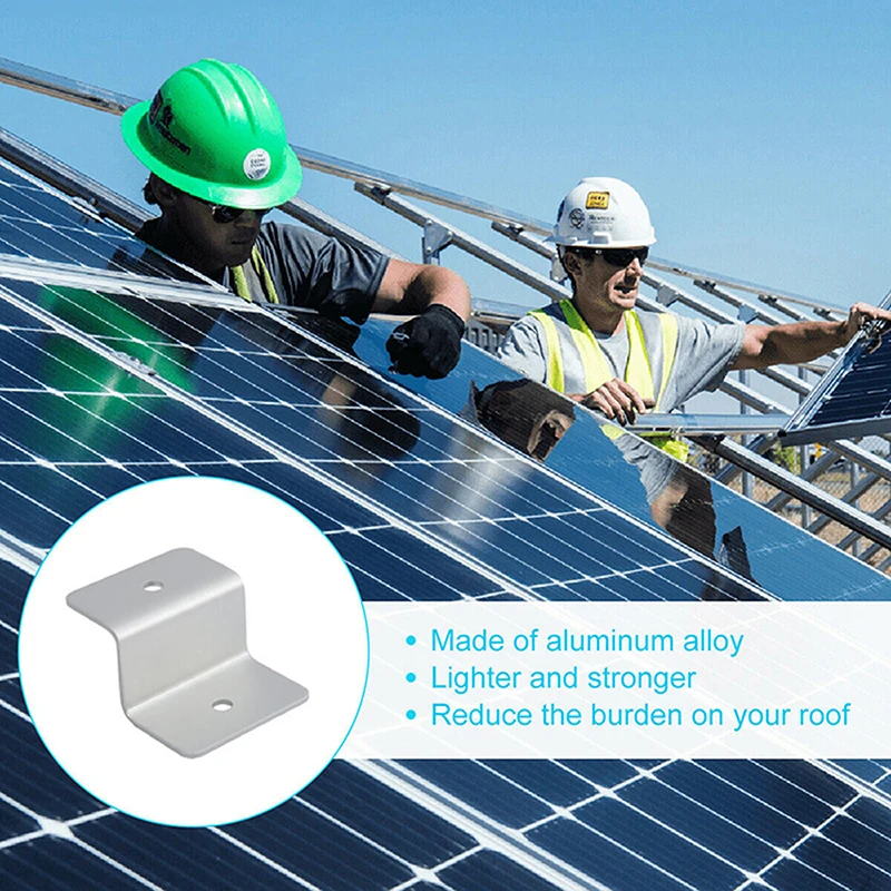 Solar Panel Mounting Bracket Z Style Aluminum Alloy Roof Support Caravan Solar System Installation Accessories 4/8 Pcs solar panel brackets