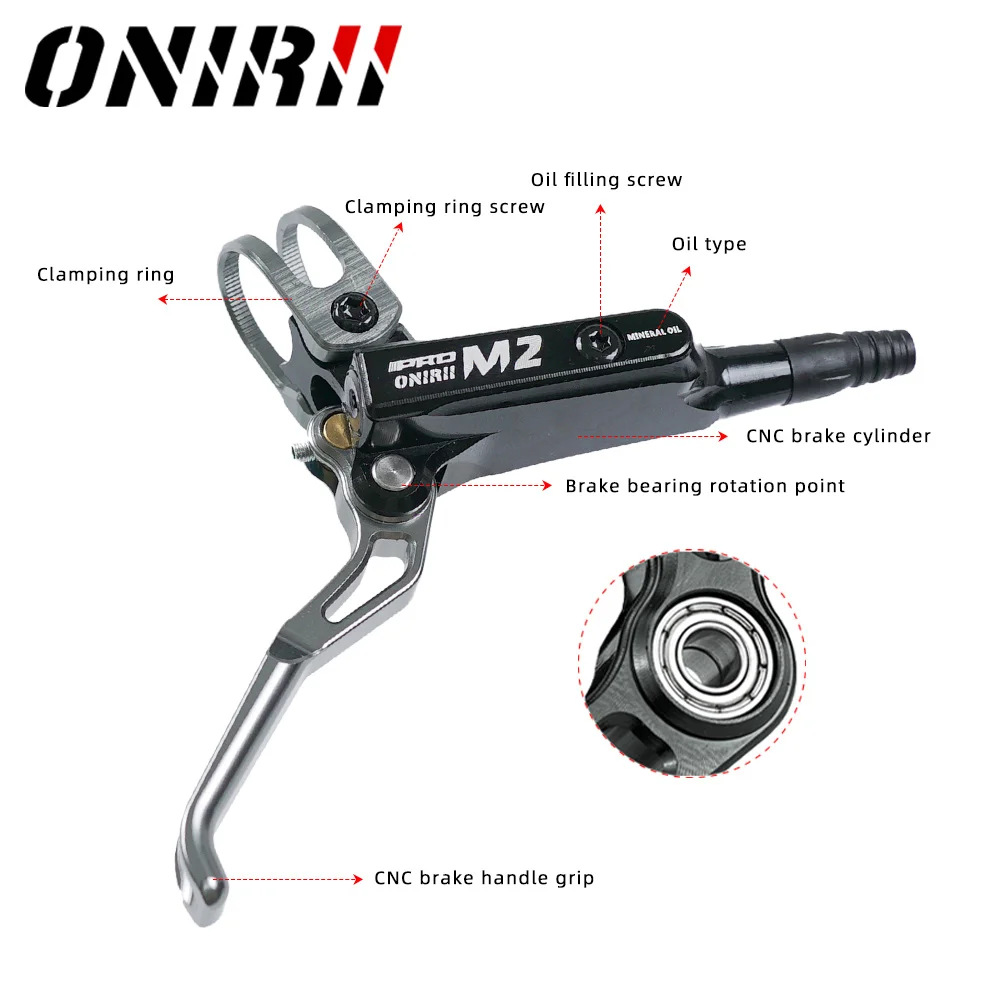 ONIRII M2 MTB Hydraulic Brake Pistons, Disc Brake Set with Brake