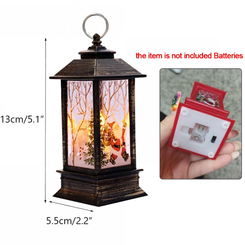 Christmas Decoration Santa Claus Snowman Lantern Light Christmas Ornaments Hanging Lights New Year Navidad Gifts christmas decorations