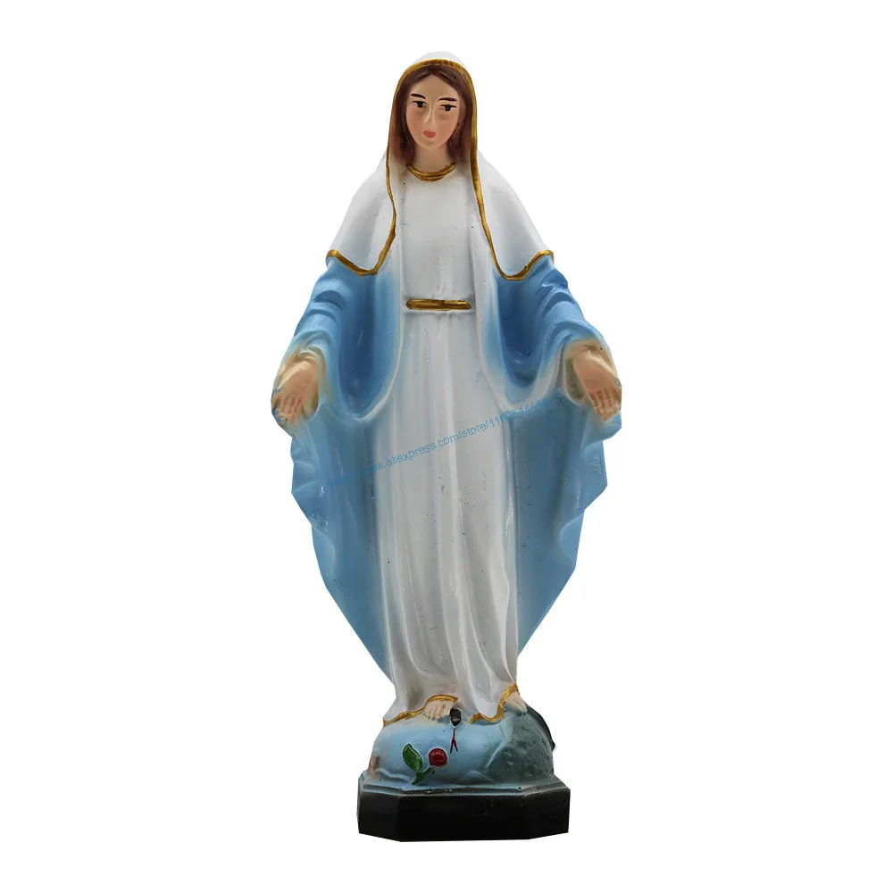 Virgin Mary Statue,Our Lady of Lourdes Figurine , Virgin Mary Ornament ,Pray Sculpture, Height 5.7 inch NEW