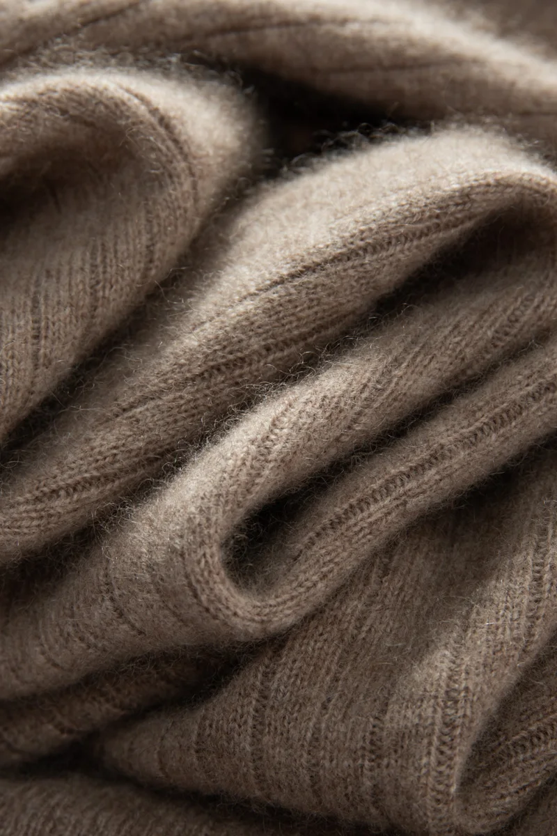 Sa18ade796c124d11bf99b8dde39568baE New Autumn and Winter Women's 100% Cashmere Shawl Knitted Cardigan Solid Color Scarf Fashion Warm High Quality Wool Mallzona