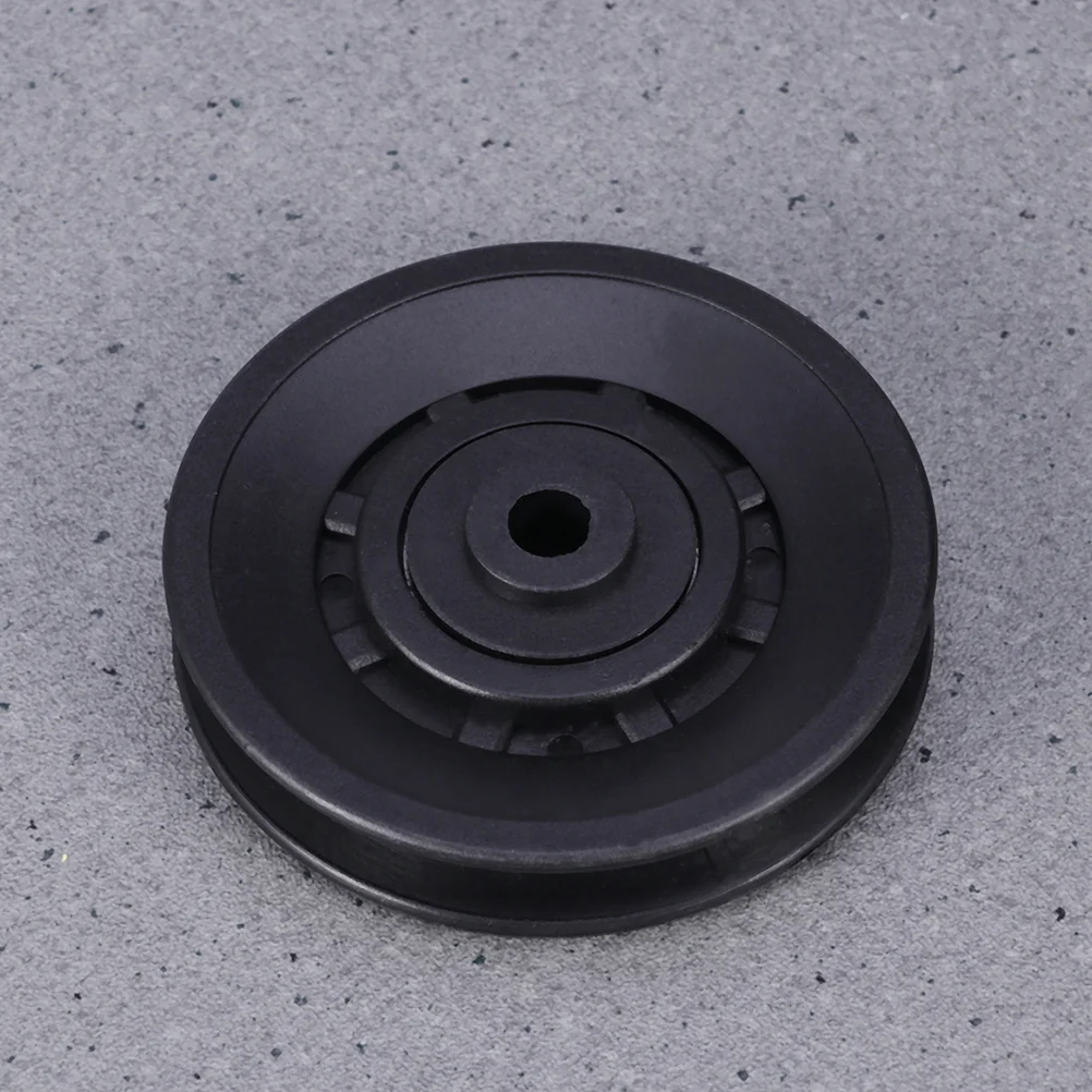 Universal Bearing Pulley Wheel Abration Pulley Bearing 90mm Wearproof Gym Parts Replacement for Fitness Accessories 4pcs Black 5