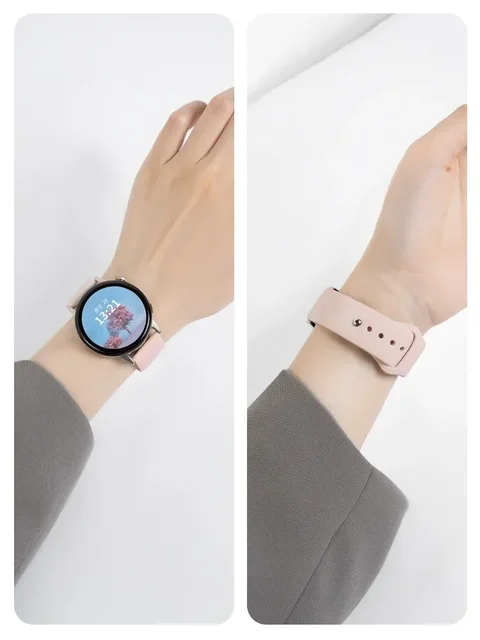 pulseira de relógio de silicone confortável e respirável