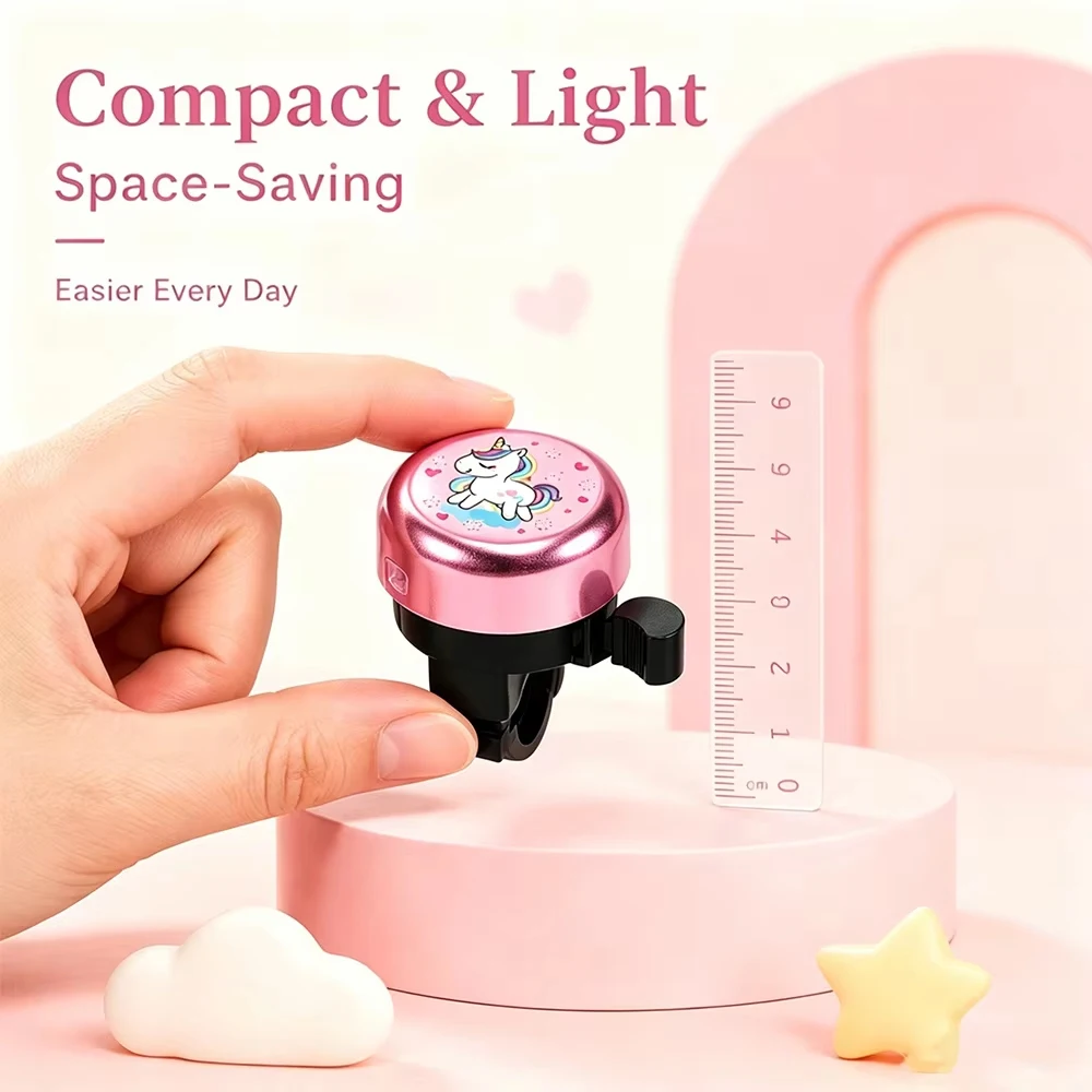Children's Mini Cute Bicycle Bell - Fun and Loud Bike Accessory