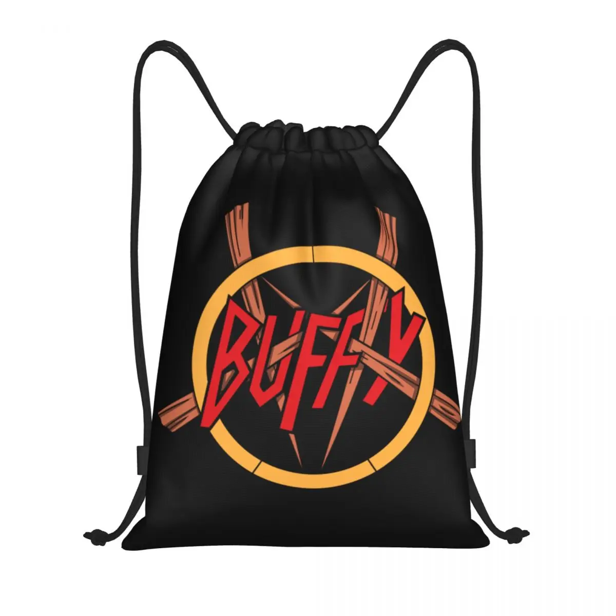 

Custom Buffy The Vampires Slayer Drawstring Bags Men Women Lightweight TV Show Supernatural Sports Gym Storage Backpack