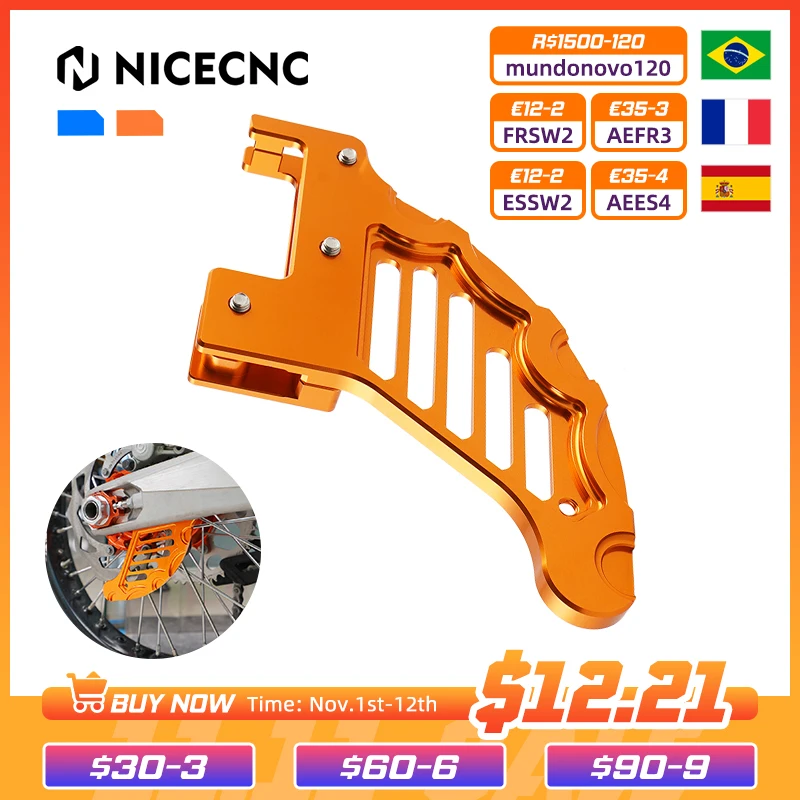 NICECNC для KTM 2004-2022 EXC 300 защита заднего тормозного диска EXCF 350 EXC 200 250 SX 125 SXF 450 500 530 XC XCF XCW XCFW TPI 6 дней exc xc xcf 2020 sx sxf 2019 2020 customized graphics