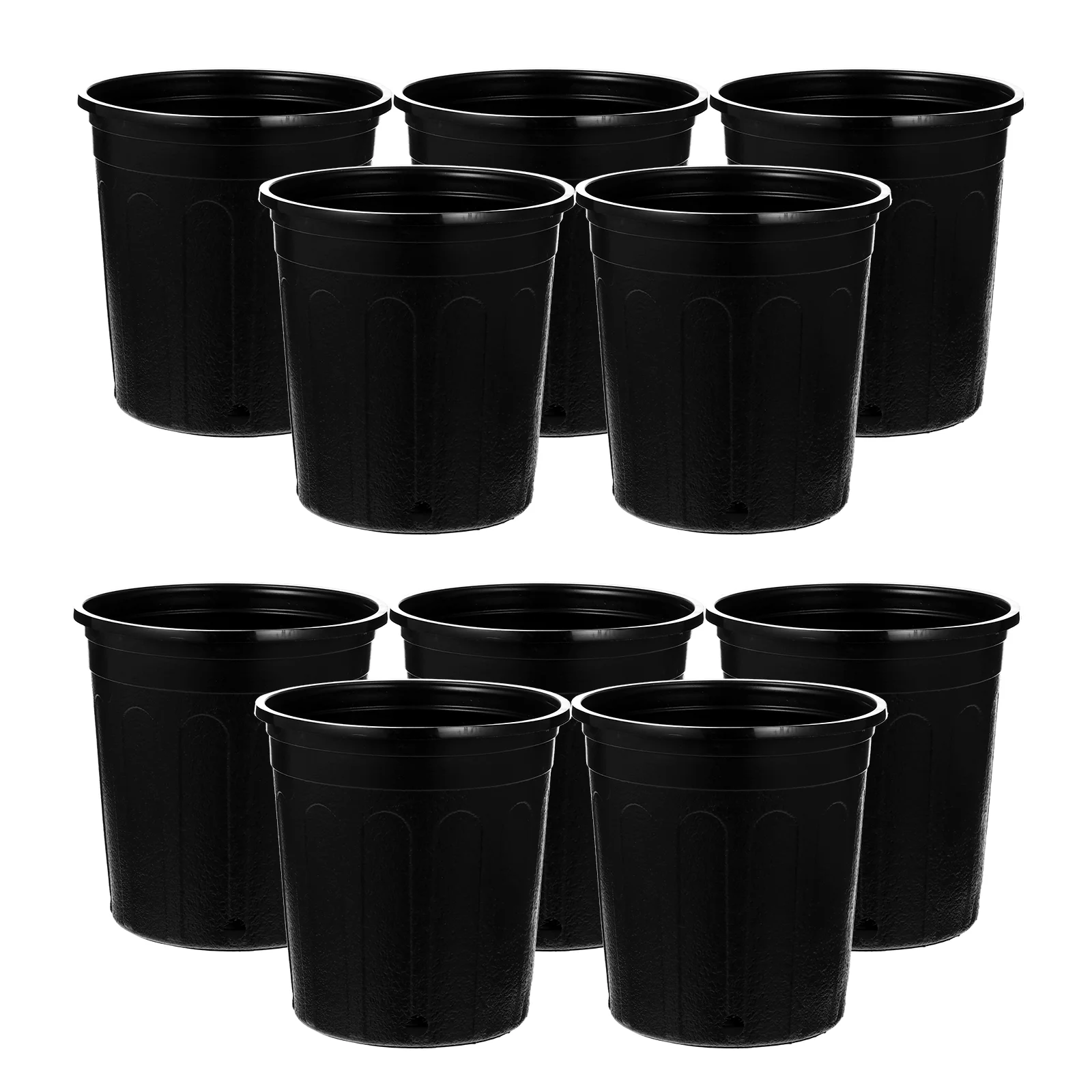 10 Pcs Plastic Flower Pot Hydroponic Flower Pot Plant Pot for Indoor Plants Garden Pots Indoor Garden Plastic Plant Nursery Balcony Flowerpot