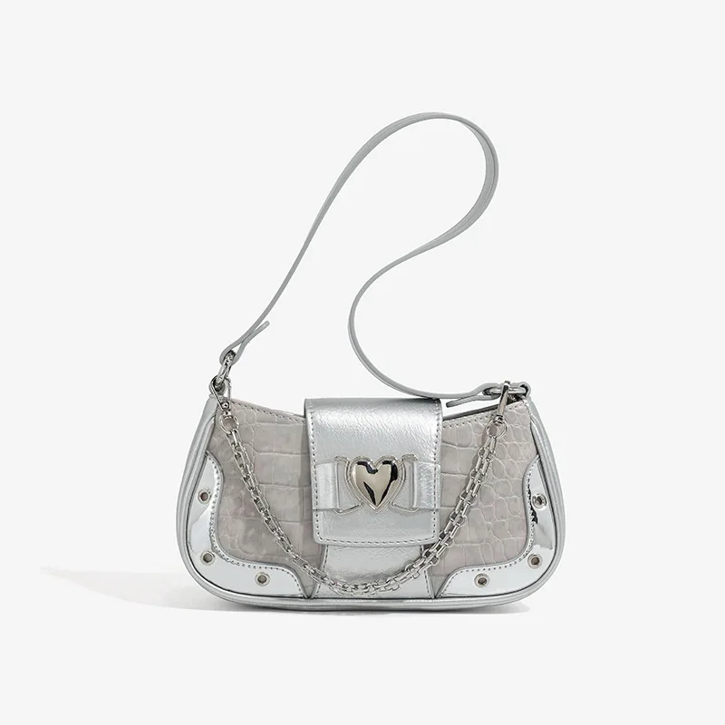 

Luxury Design High Quality Texture Handbag Women Bag 2024 New Sweet Y2K Style Girl Shoulder Underarm Bag Versatile Crossbody Bag