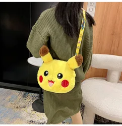 Pokemon Anime 20CM Toy Pikachu Toy Shoulder Bag Cute Coin Purse Soft Messenger Bag Girls Gift