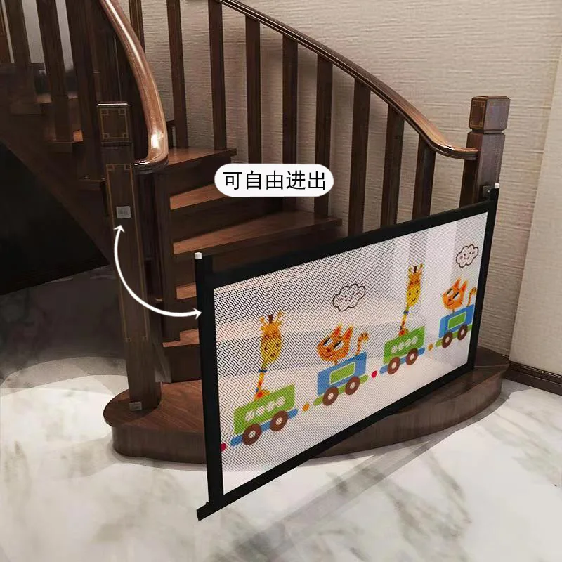 Foldable and Portable Stairway Fence Net baby safety Gate Net for kids Protection Pet Isolation