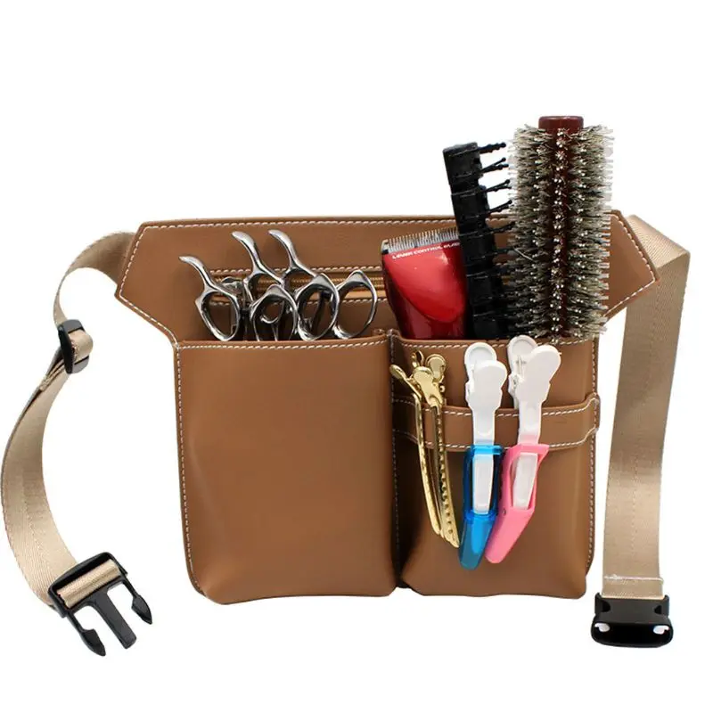 Professional Barber Scissors Bag Waist Pack Hairdressing Hair Salon Tool Waist Bag Hairdressing Tool Belt