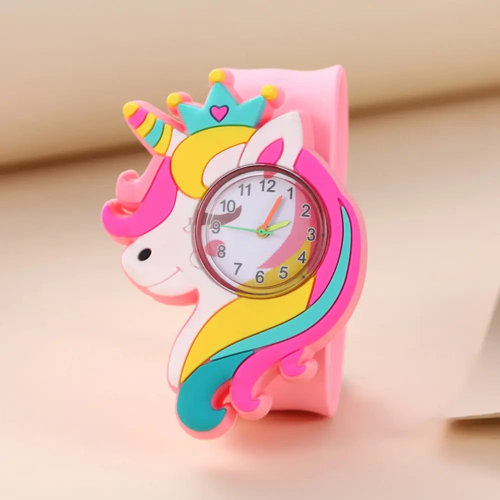 Baby Watch 3d Cartoon Kids Montres Cadeau d'anniversaire 1-15 ans Fille  Garçon Enfants Temps d'étude Jouet Montre Horloge Batterie de rechange  gratuite Z