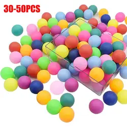 PP Material Ping Pong Balls 40mm Mixed Colours Training Balls Durable High Elasticity Table Tennis Ball