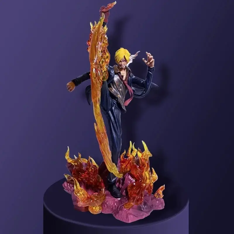 

Anime One Piece Figures WIFI Sanji Figure Straw Hat Pirates Diable Jambe 34cm Action Figurine Gk Statue Ornament Model Doll Toy