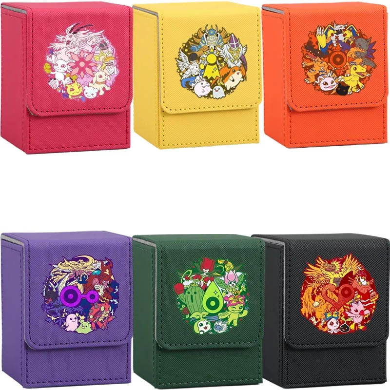 Digimon Adventure Leather Card Case - Anime Toy Figures Collection Storage Box