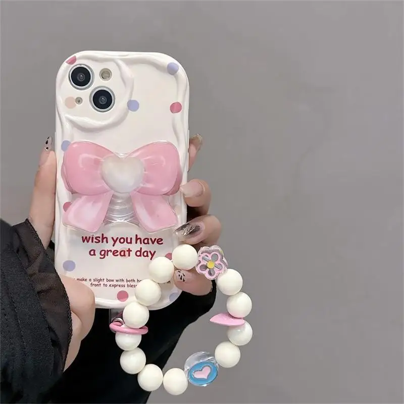 Flower Hang Phone Chain Holder Case