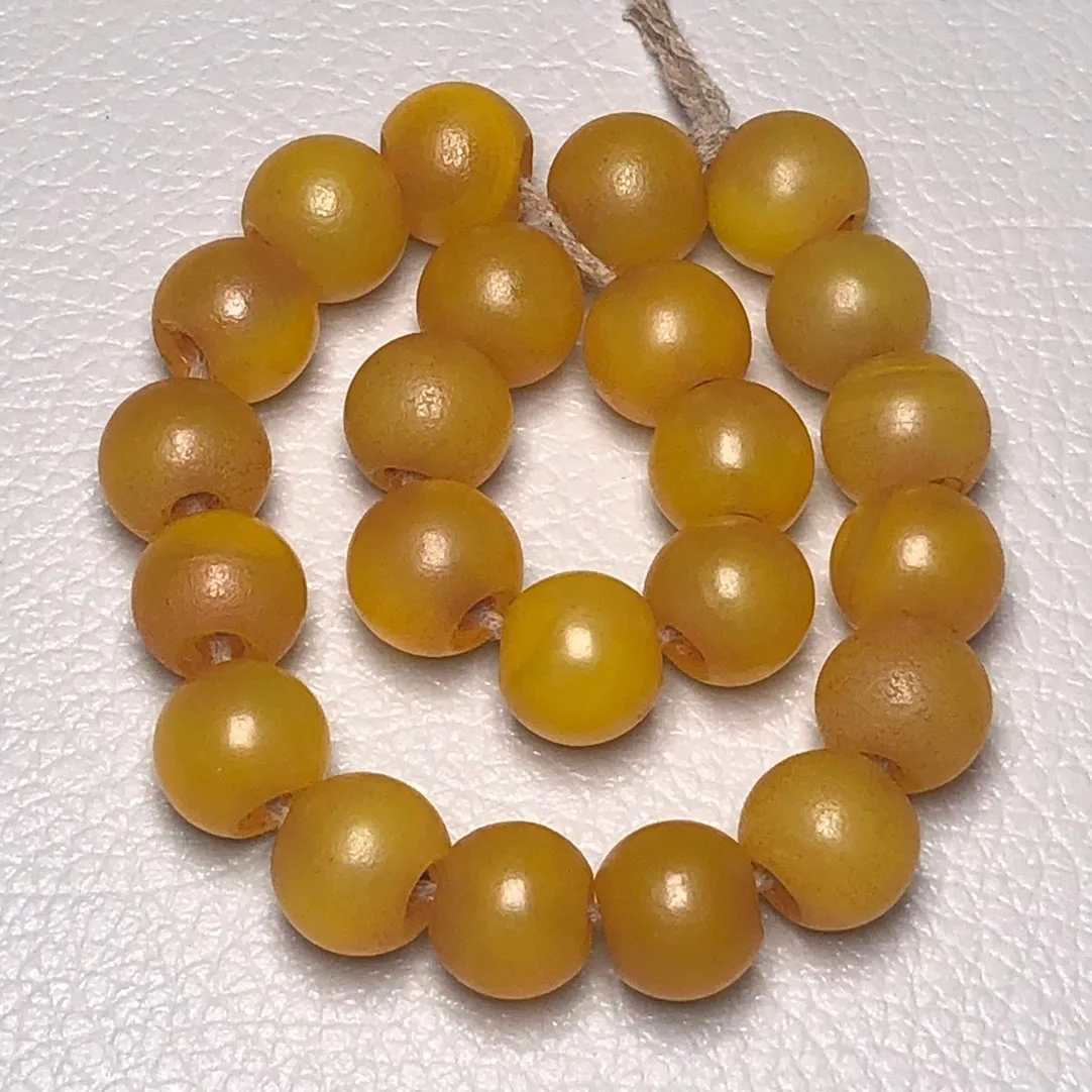 

12mm Natural Yellow Agate Round Beads For Jewelry Making Diy String Bracelet Beaded Necklace Old Agate Bead Jewellery Accessorie