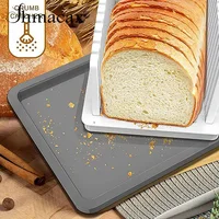 Bread Slicer Foldable Baking Toast Slicer With Crumb Tray Bread Slicer Cutter Mold Maker Slicing Loaf Kitchen Tools 5