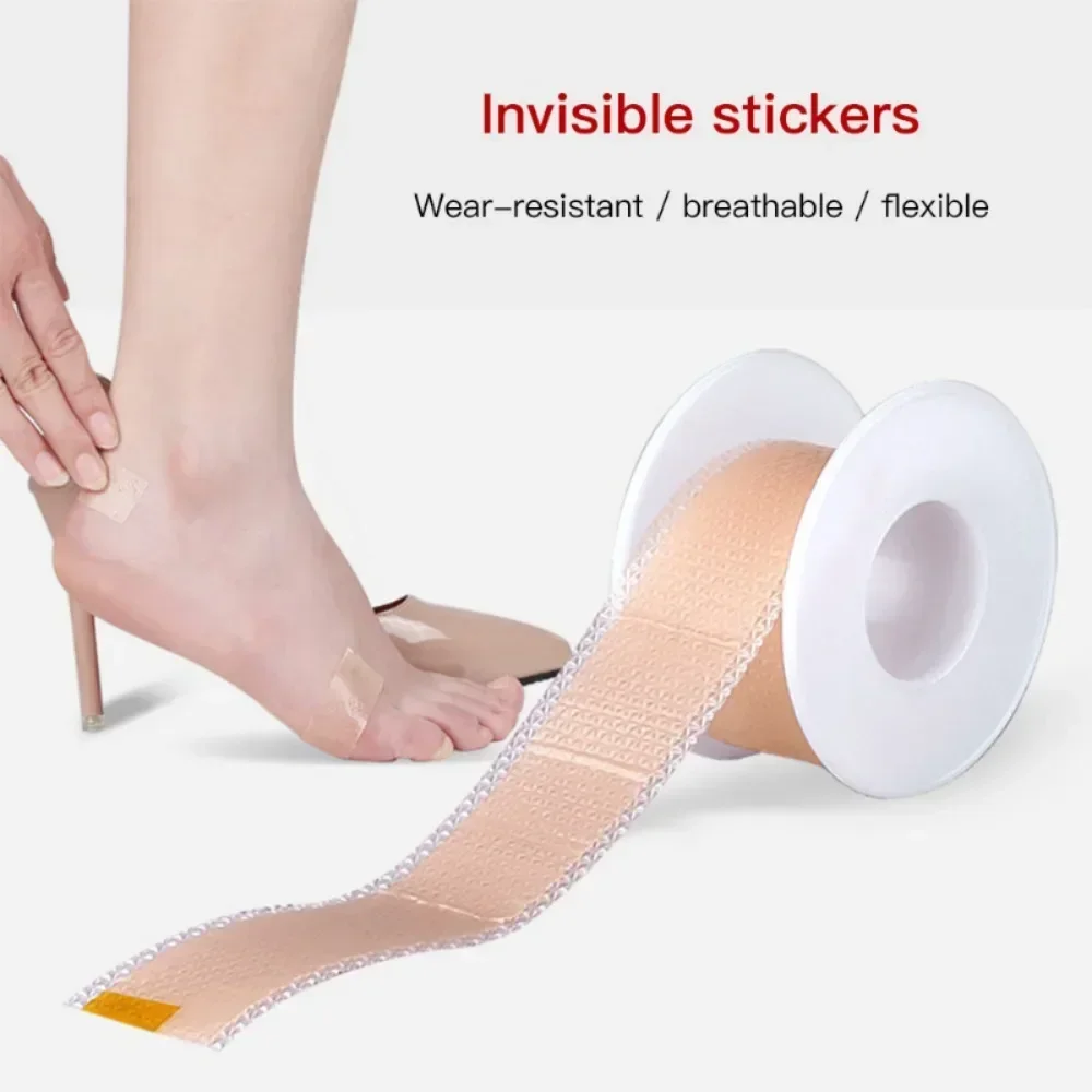 Heel Protector Invisible Anti-wear Sticker Women Silicone Gel Heel Protector Pain Relief Adhesive Patch Cushion Foot Care Shoe Pads