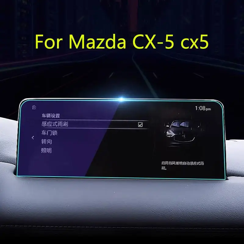 Touchscreen-Schutzfolie aus gehärtetem Glas für Mazda CX-5 cx5 2021 2022 2023, 10,25 Zoll LCD-GPS-Navigation, kratzfeste Passform