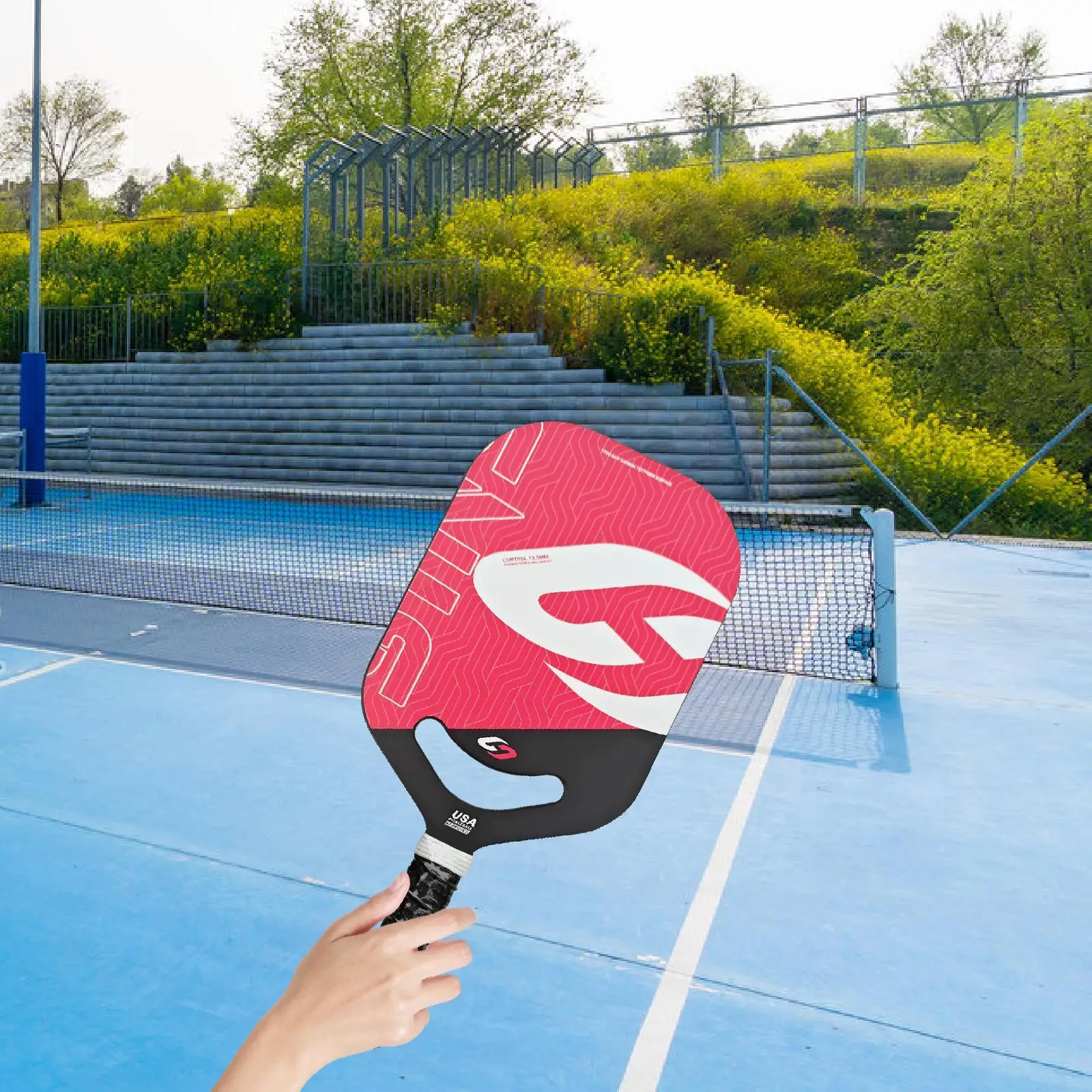 Pickleball Paddle with Carbon Fiber Surface Honeycomb Core for 