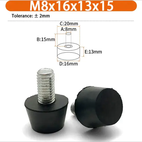 M6 M8 M10 Rubber Adjustable Feet Pad Feet Pad With Screw Table Chair Balck Leveling Foot Pad Furniture Leg Anti-shock Protection - Image 26