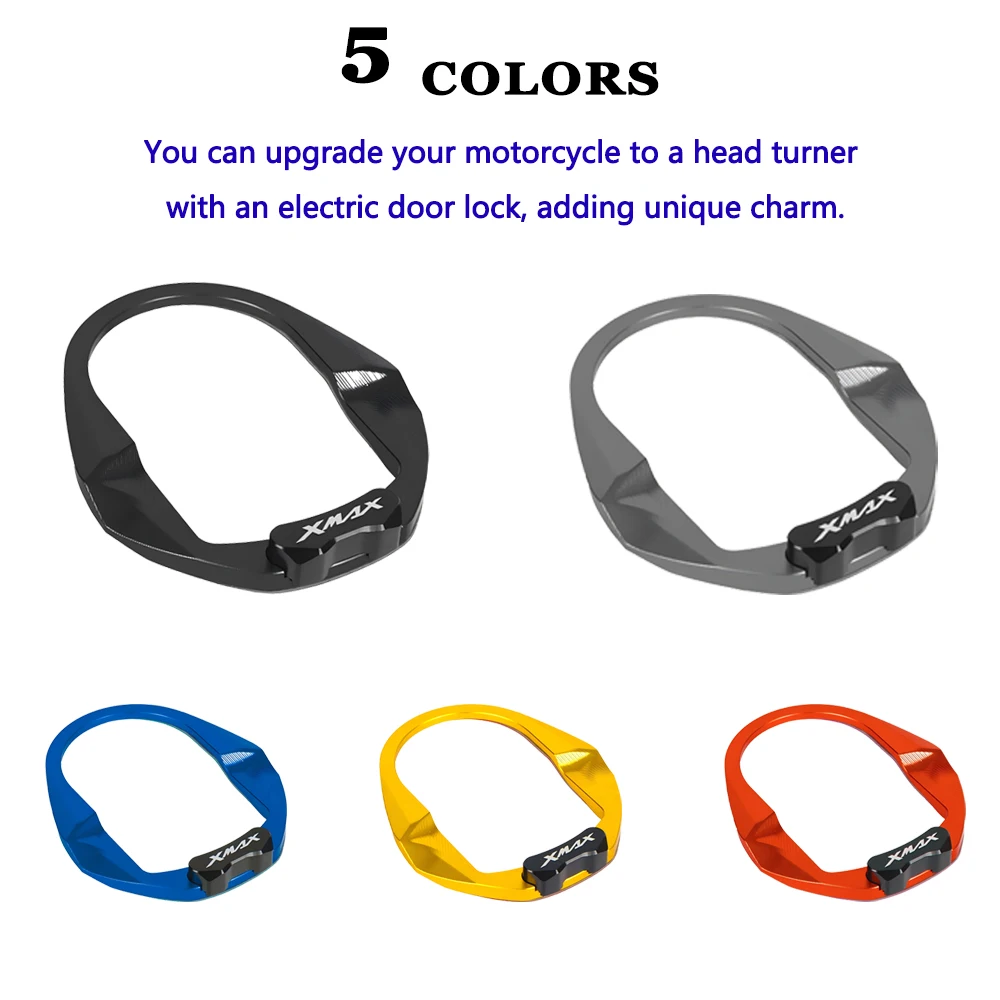 Motocycle Electric Door Lock Decorative Cover For Yamaha X-MAX 300 XMAX X MAX 300 Ignition Key Cap Decorative Kit motorcycle door lock cover