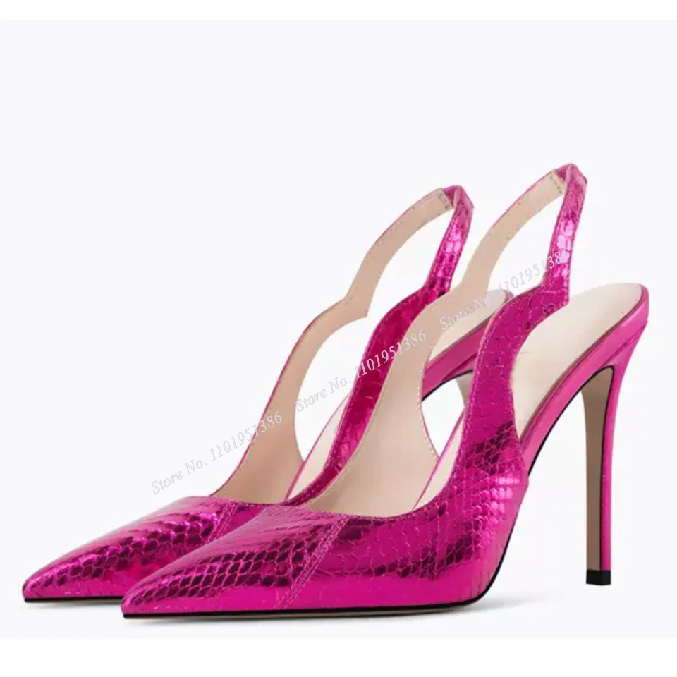 

Pereira Solid Pink Sandals Pumps Back Strap Thin High Heel Pointed Toe Shoes for Women Heels Shoes on Heels Zapatillas Mujer