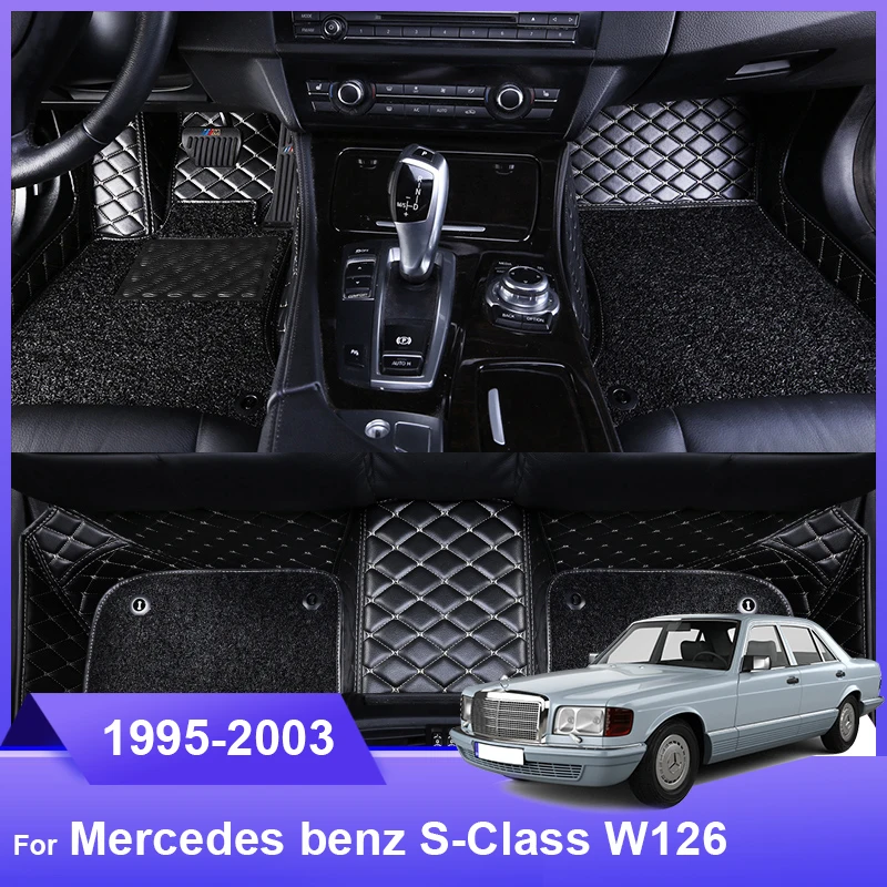 

Custom Fit Car Floor Mat for Mercedes Benz S-Class W126 Accessories Interior ECO Durable Thick Carpet Customize for LHD and RHD