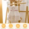 20Pcs Baby Clothes Rack Kids Wooden Hanger Mini Toddler Children Clothes Hanger Cute Bear Drying Hanger for Baby Jacket Skirt 2