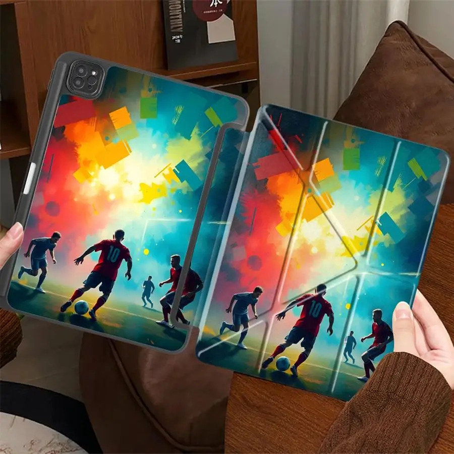 Soccer Match Premium Tablet Case with Holder and Cover