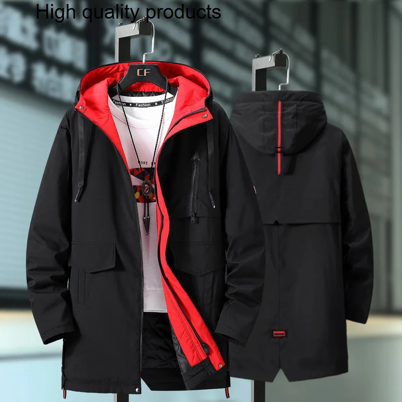 

Men's Large Extra Size Jacket Winter 8xl 9xl 10XL Outerwear Black Cotton Padded Down Thick Parka Windproof Warm Coat Male Hood