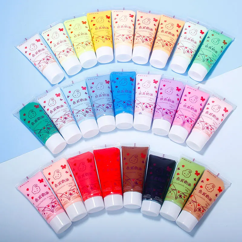 50 мл/бутылка смолы самодельный крем искусственная глина клей имитация геля