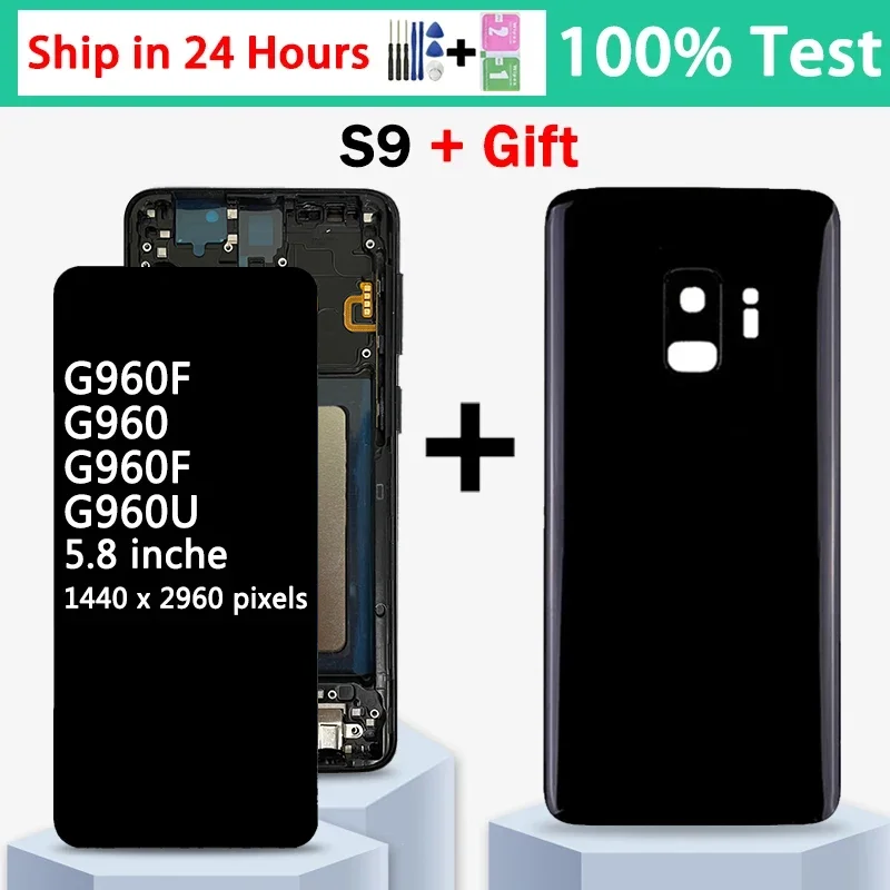 Новое качество TFT для Samsung S9 LCD G960 G960F G960N G9600 G Дисплей ...
