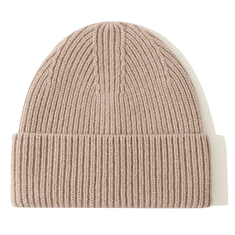 100% Merino Wool Winter Beanie Unisex Soft Knit Hat