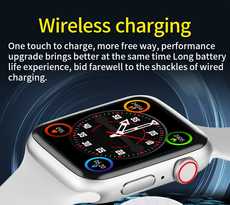 New Original WS7 Pro Smartwatch Bluetooth Sleep Monitor Heart Rate Wireless charging Watch PK IWO 14 Pro Max Series 7 HW57 Pro