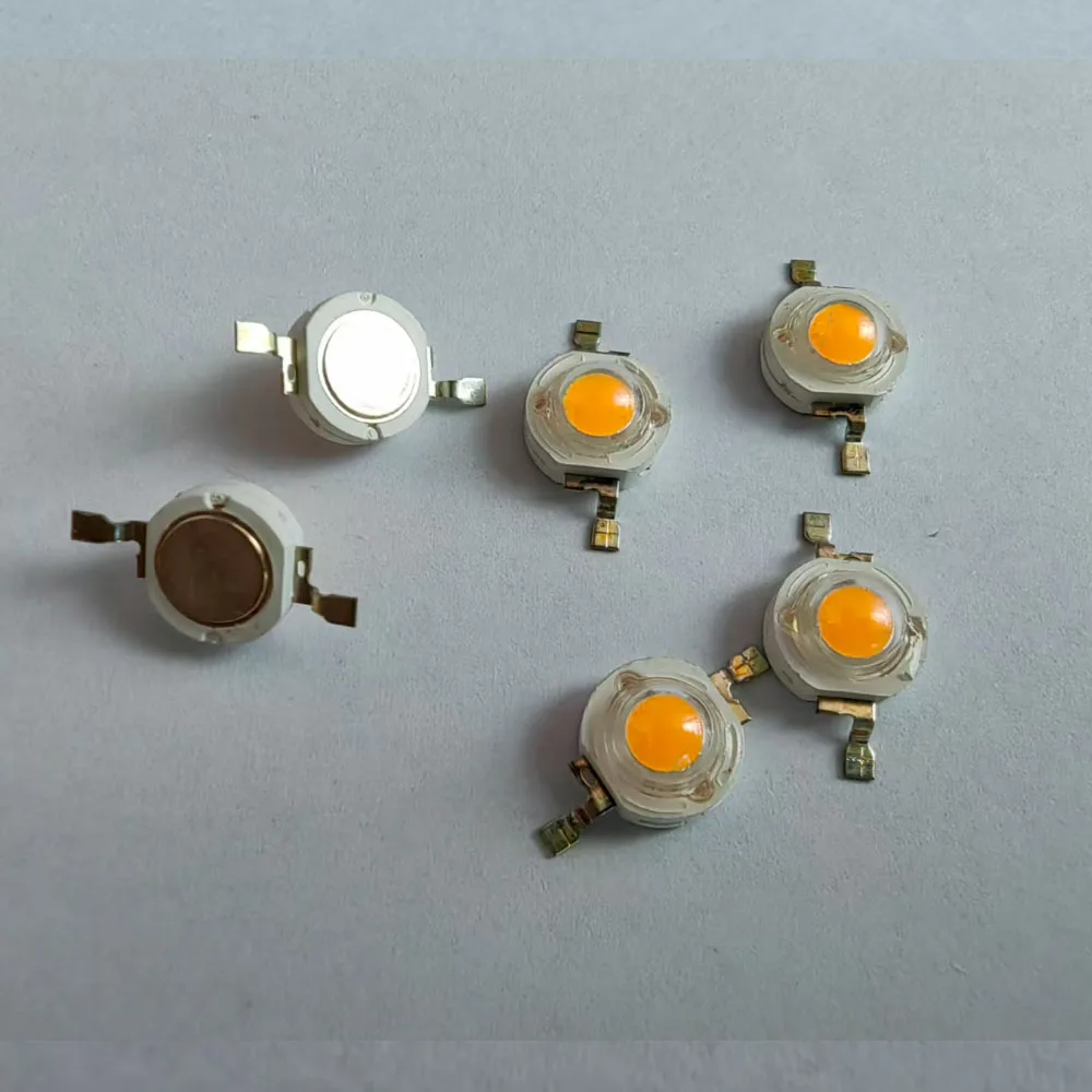 10개의 3W 고출력 LED 비즈, 노란색 조명, 12V DC, 350mA, 고휘도 LED
