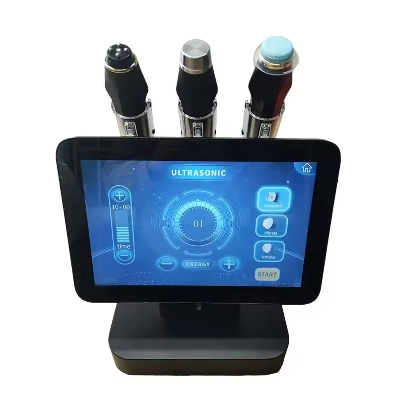 3 In 1 Ultrasonic RF Oxygen Facial device Skin Care CO2 Oxygen Bubble Exfoliate Jet Peel Facial Machine